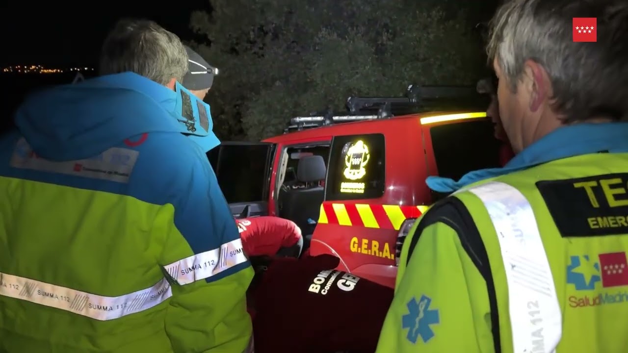 Así ha sido el rescate de la persona desaparecida en Cenicientos.