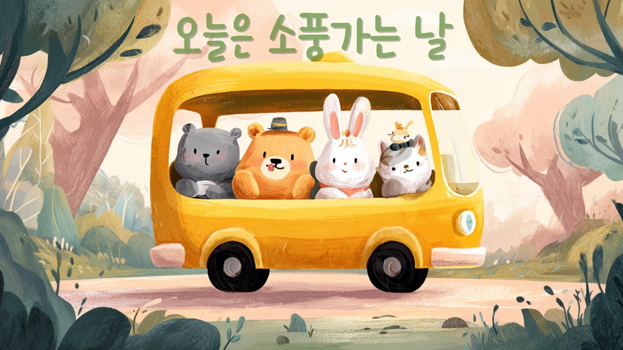 동물 친구들과 떠나는 즐거운 소풍 🚌🌳 아이 힐링 멜로디