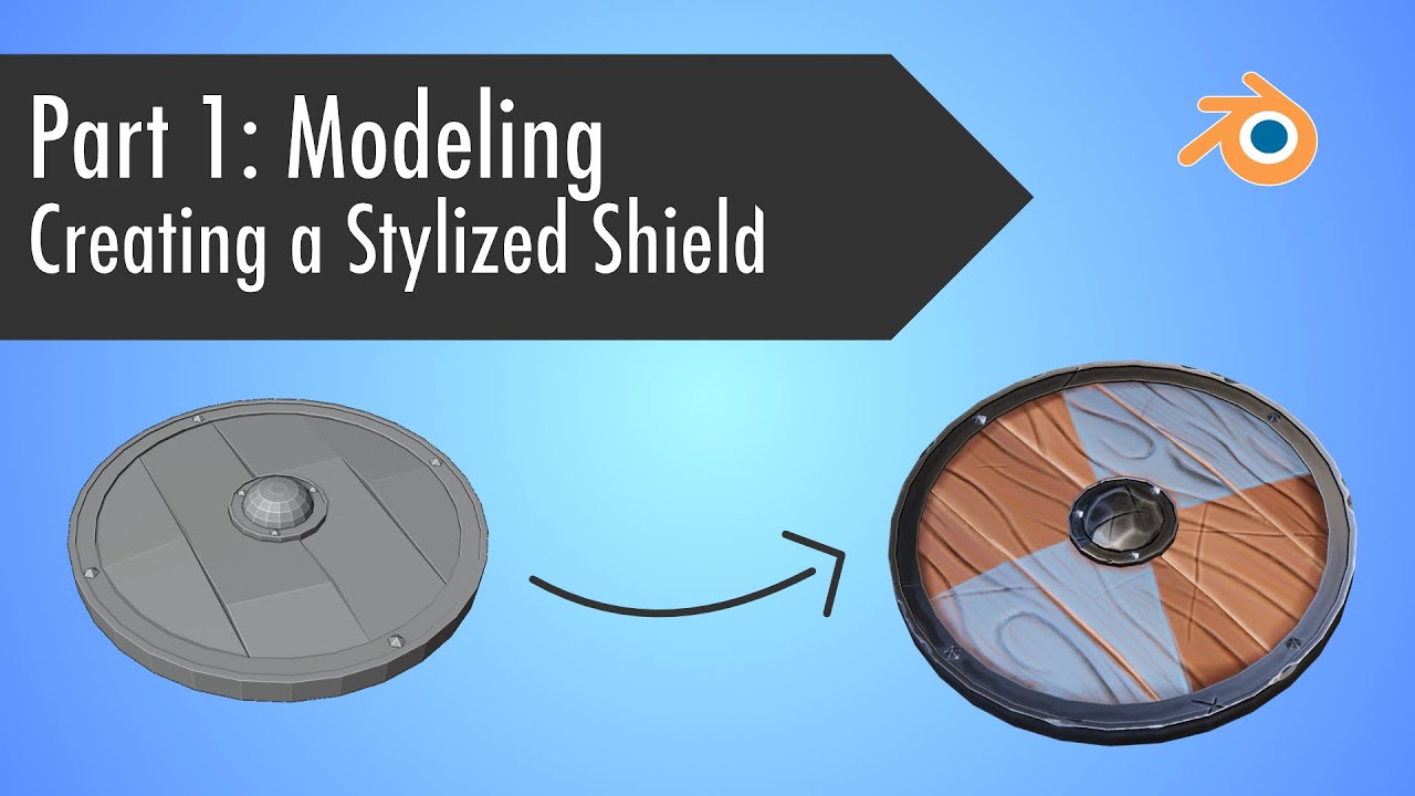 How to create a Stylized Shield in Blender 2.8 - Part 1: Modeling [Intermediate]