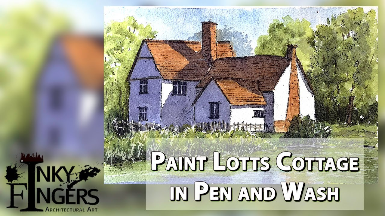 Paint Willy Lott's Cottage in Pen and Wash.