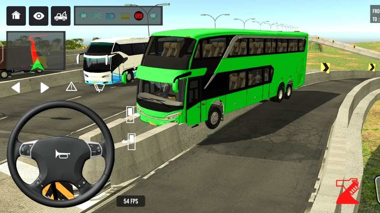 😤Indonesia coach bus Driving🚍🧑‍✈️| PART-191 Euro bus Simulator Android Gameplay video 2026