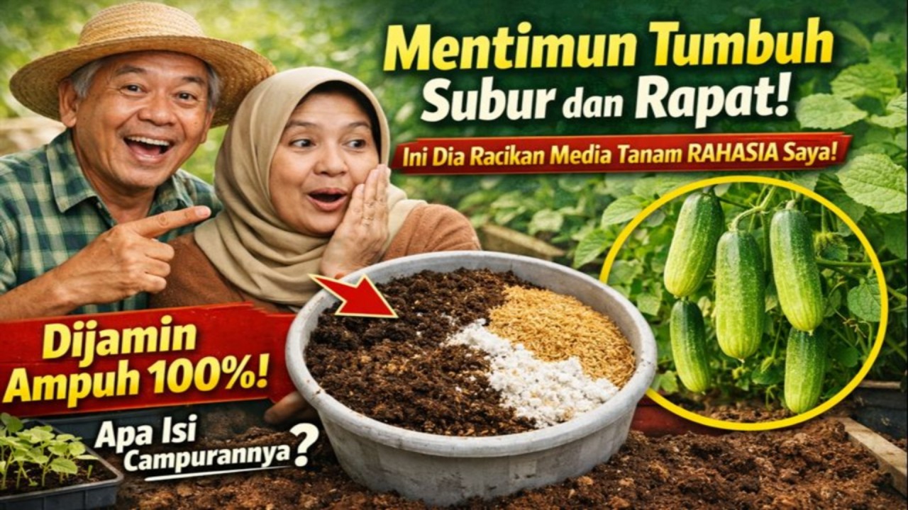 Mentimun Tumbuh Subur dan Rapat! Ini Dia Racikan Media Tanam RAHASIA Saya untuk Bibit, Dijamin Ampu