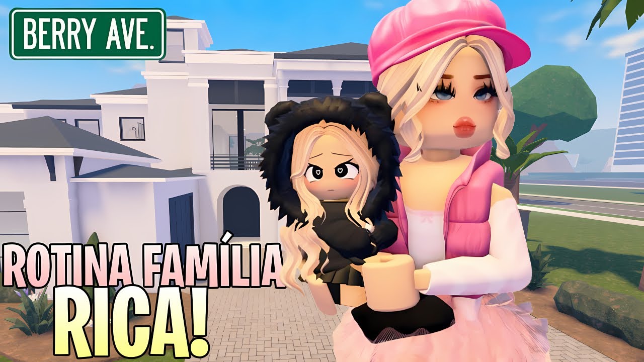 ROTINA DE UMA FAMÍLIA RICA NO BERRY AVENUE RP ROBLOX EP 1 MAMÃE VAI TER MAIS UM BEBÊ 💞