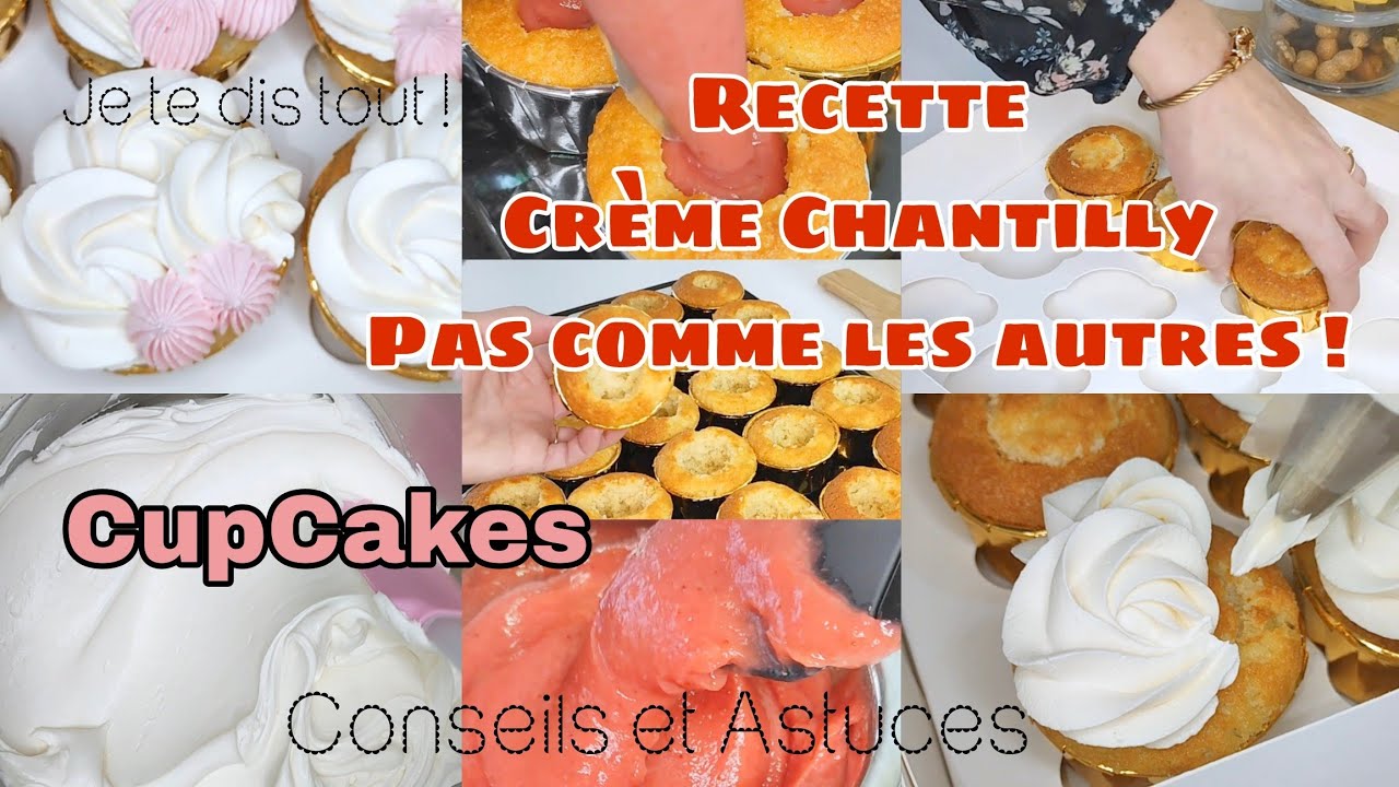 Crème Chantilly Mascarpone Inratable 💯 Inédite ! Crème pour Cupcakes/Pâtisserie/Layer cake/Desserts