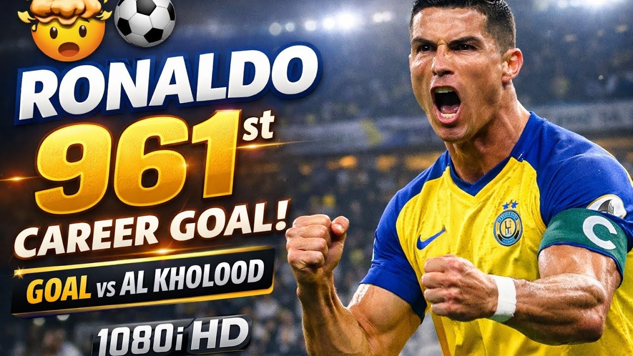 Cristiano Ronaldo Scores 961st Career Goal 🤯⚽ | GOAL vs Al Kholood | 1080i HD