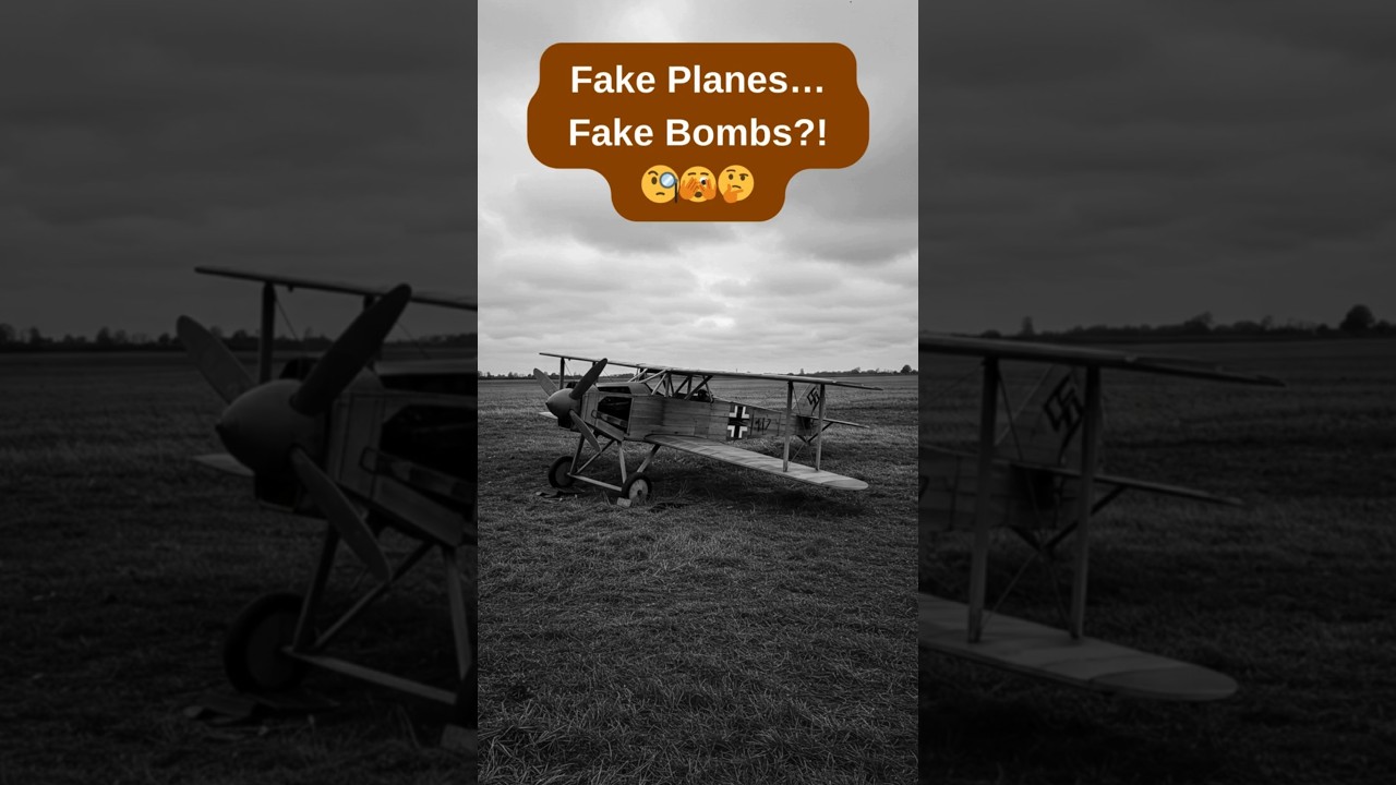 Fake Planes    Fake Bombs! WWII&rsquo;s Funniest Trick! #history #war #wwii