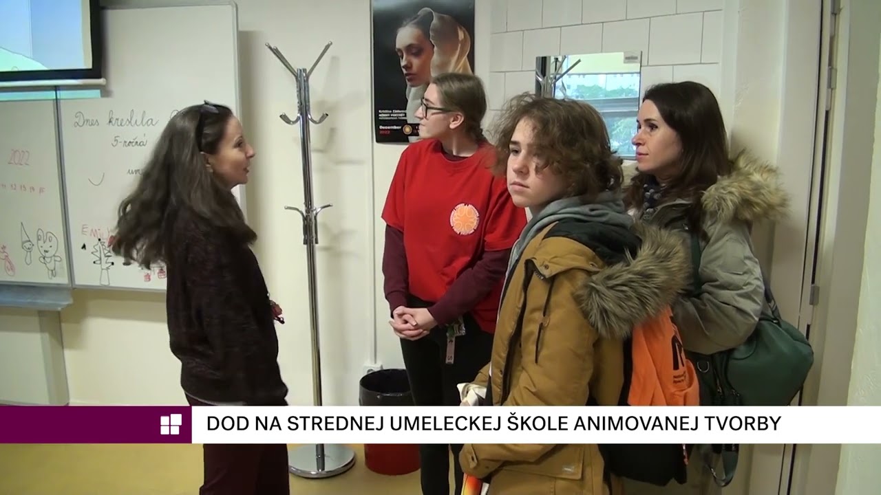 Deň otvorených dverí na strednej škole animovanej tvorby v Bratislavskej Petržalke