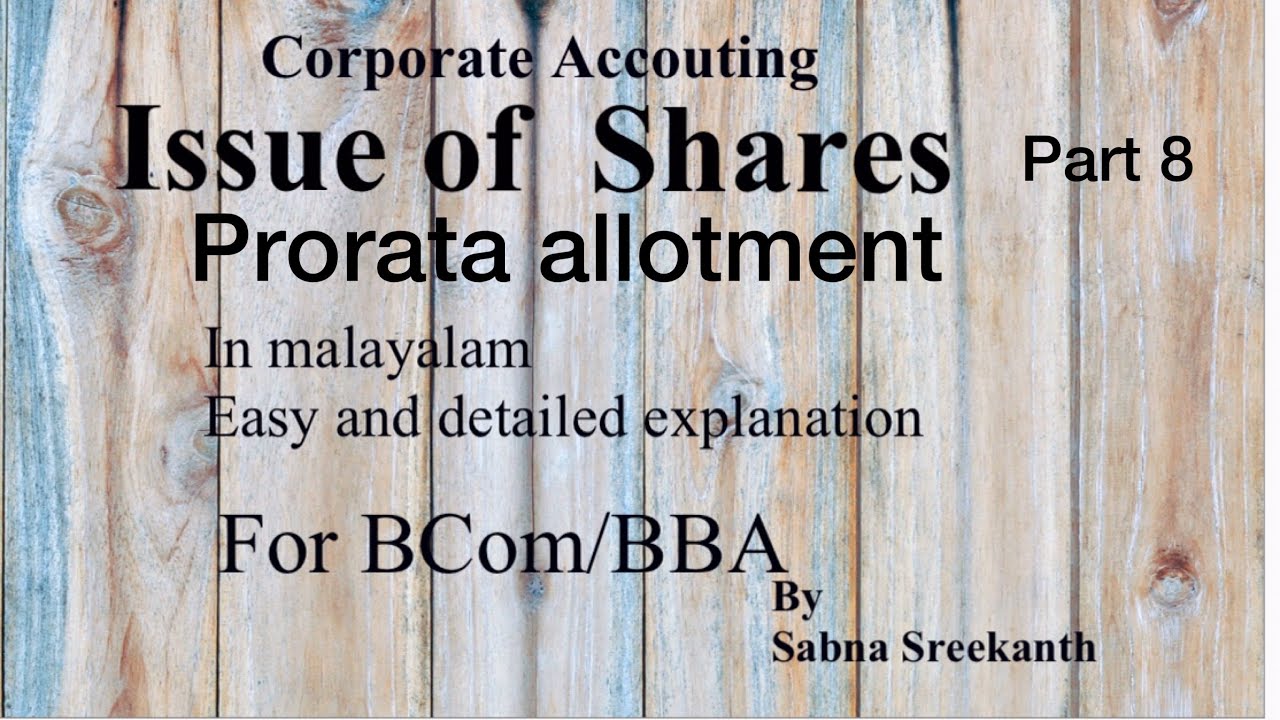 ~8~issue of share -corporate accouting
BCom/BBA