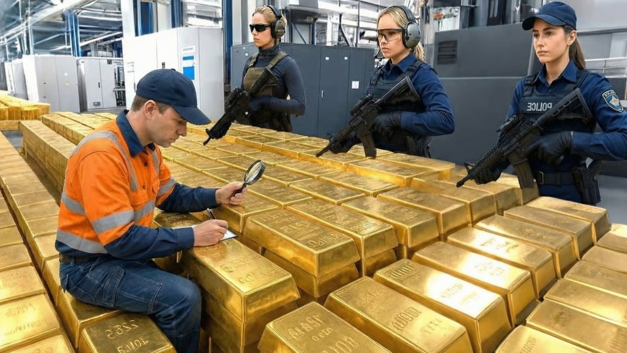 Inside the $1.4M Gold Bar Factory: How 97% Pure Gold is Refined (Full Process)