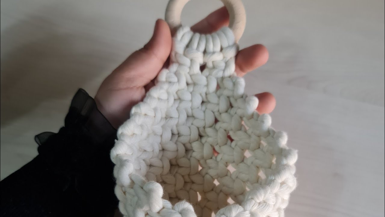 حامل زرع شيك .. مكرمية  سهل وسريع 😍😍