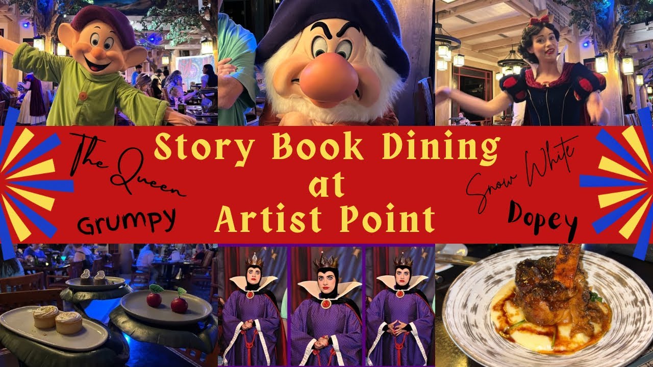 Story Book Dining at Artist Point with Snow White, Grumpy, Dopey, and the Evil Queen - April 2024