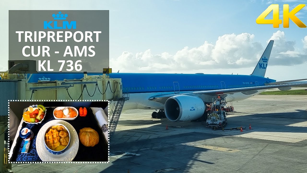 ✈ [4K] TRIPREPORT | KLM | Boeing 777-300 | Curaçao - Amsterdam | World Business Class