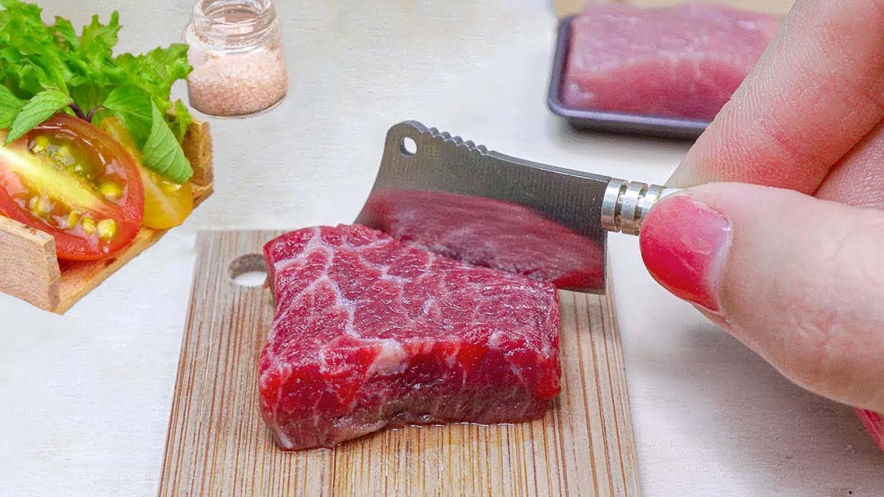 Recipe Idea Beef Steak 🍩 Mini Yummy Compilation 🍩 ASMR Mini Cooking