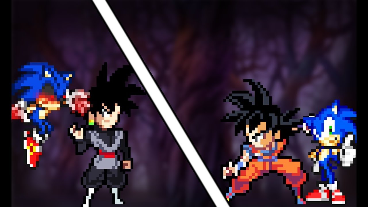 Goku and Sonic VS Goku black And Sonic.exe