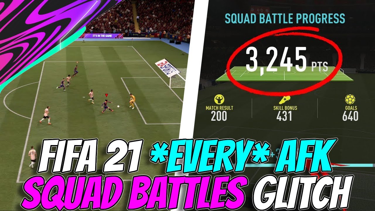 FUT 21 *ALL* WORKING AFK SQUAD BATTLES GLITCHES TO KEEP THE BALL POST PATCH!! | FIFA ULTIMATE TEAM!!