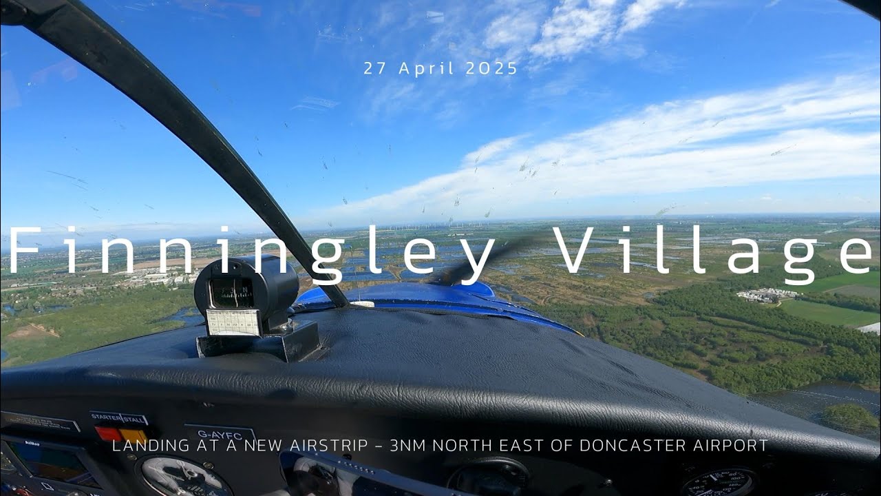 Landing at Finningley Village Airfield