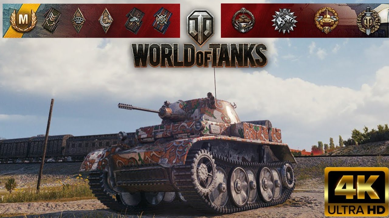 Pz.Kpfw. II Luchs - Steppes map - 10 kills - 2,5k damage World of Tanks replay 4K