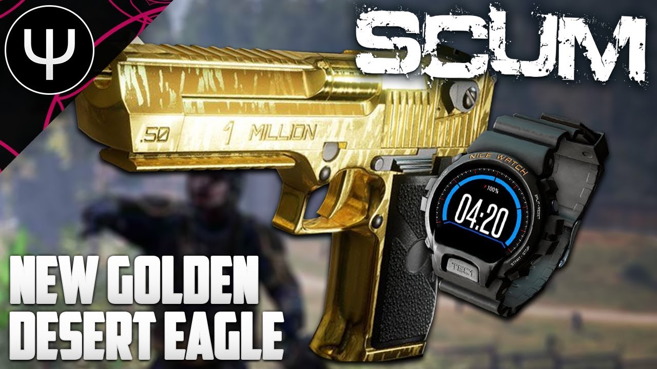 SCUM &mdash; NEW Golden Desert Eagle Gameplay (NEW WEAPONS)!