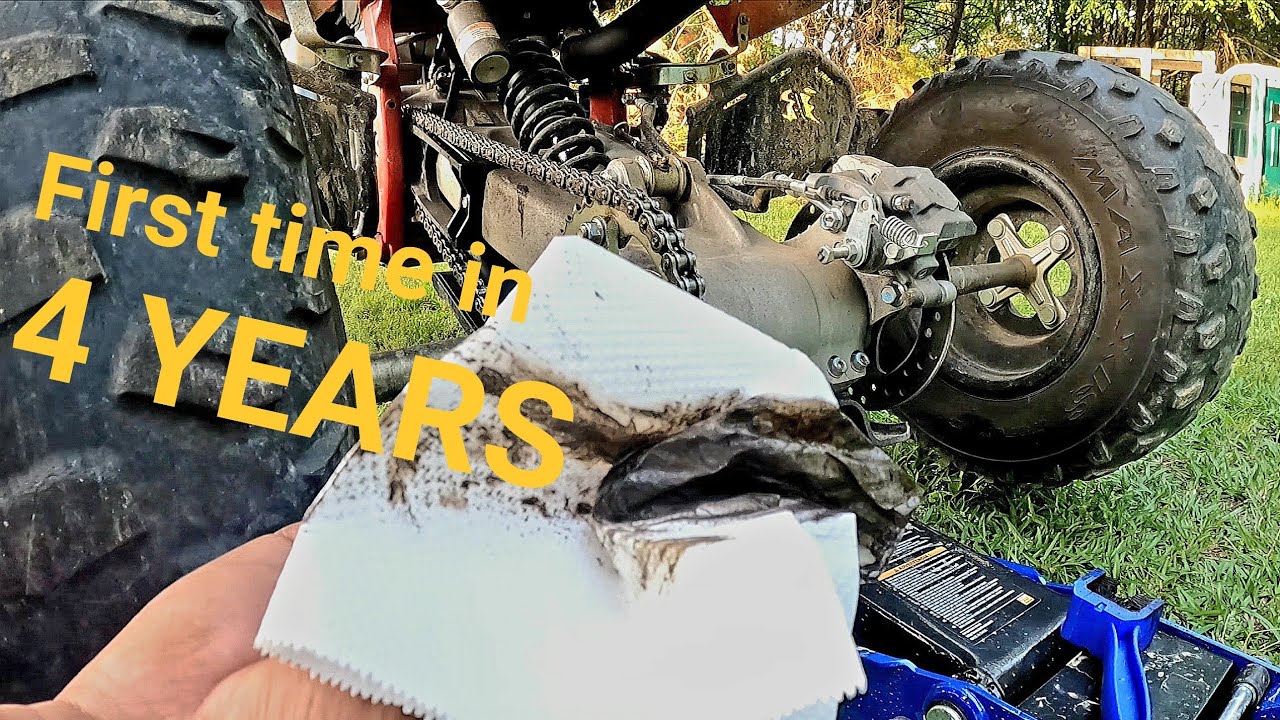 How to grease and clean chain on a quad