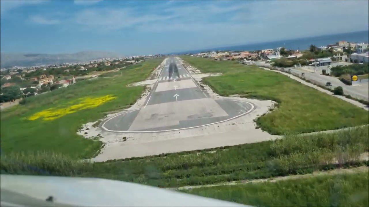 Visual approach and Landing in Chios ( LGHI )