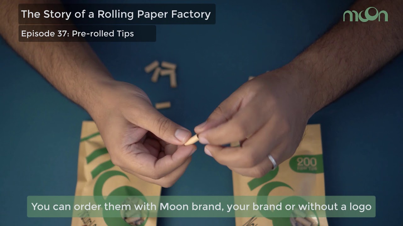 Pre-rolled Tips from Moon Smoking | Rolling Paper Factory Stories | E37
