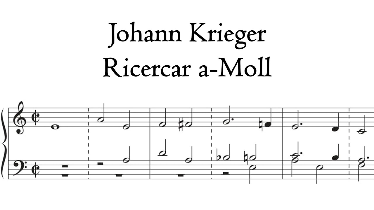 Krieger - Ricercar a-Moll / A minor - Stertzing organ, Erfurt, Hauptwerk