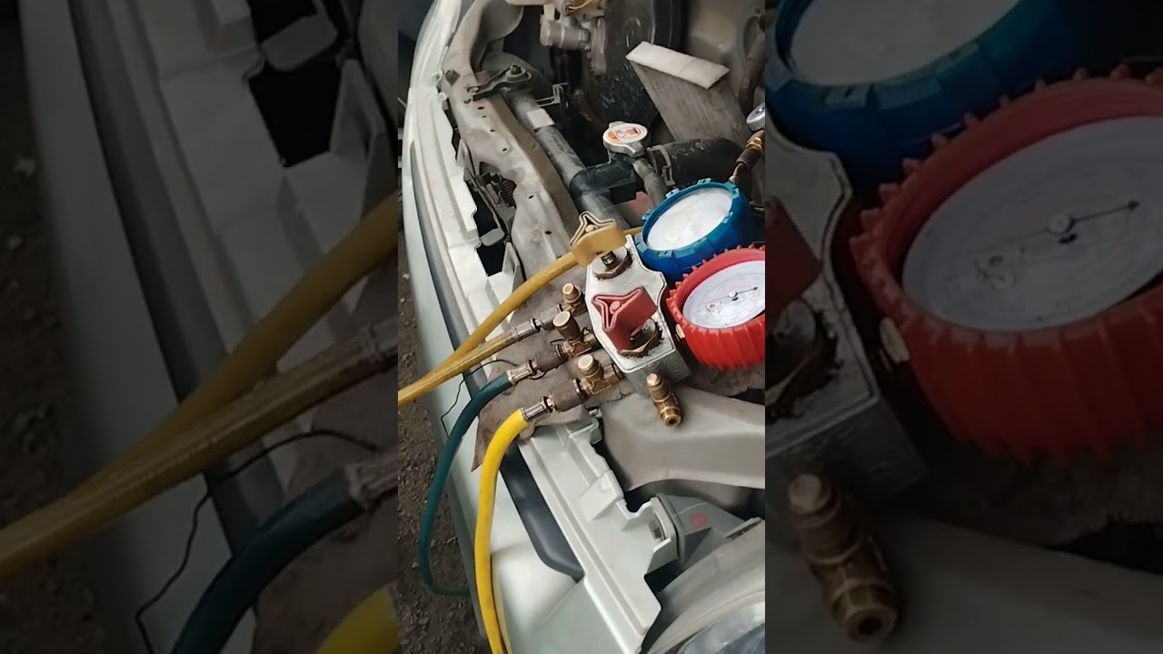 Proses pengisian freon ac mobil grandmax