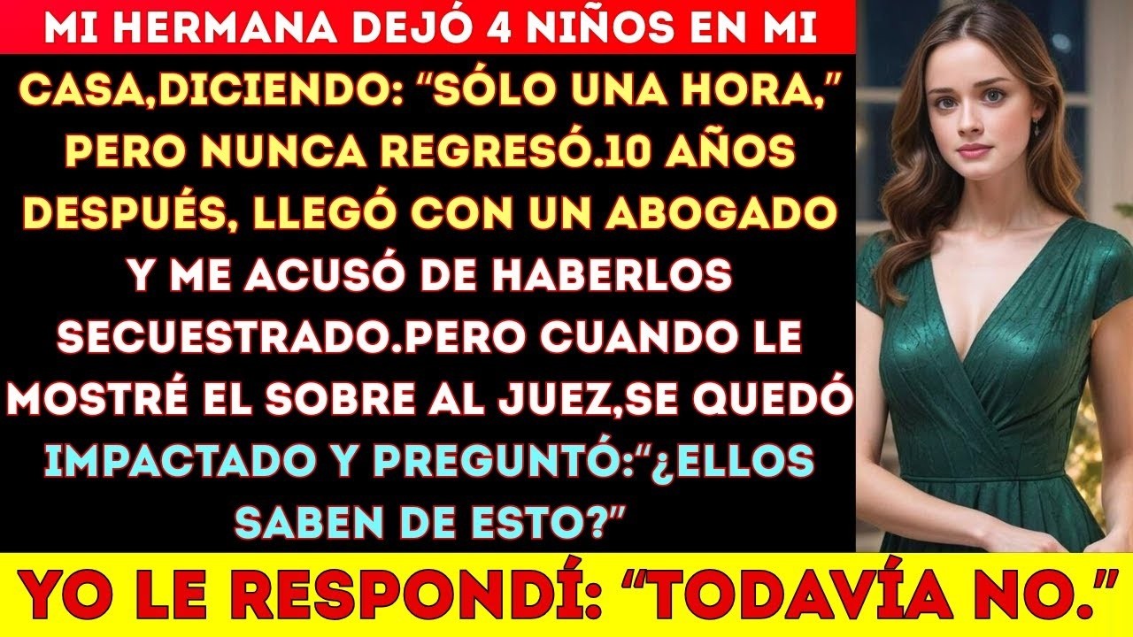 Mi hermana me dejó con 4 niños… 10 años después, ¡me acusó de secuestro! Así que yo…#viralvideo