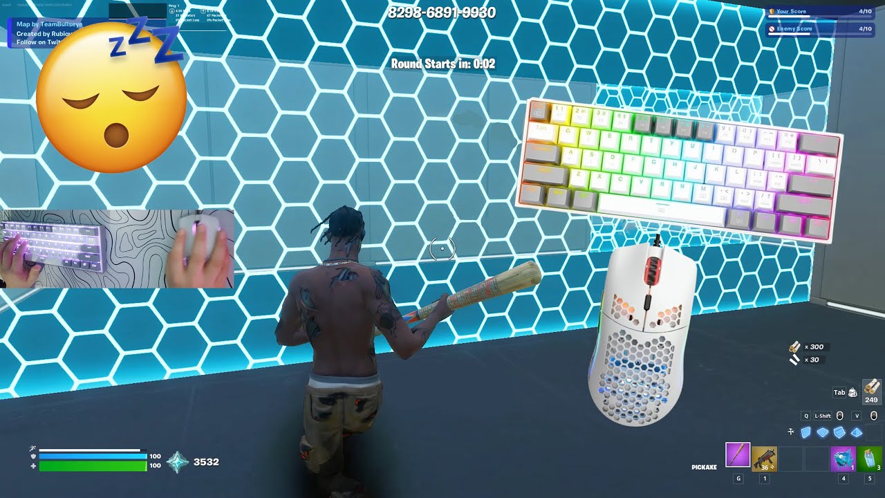 Redragon K617 fizz ASMR Fortnite🤩Keyboard Sounds 144 FPS Smooth 1440p⭐