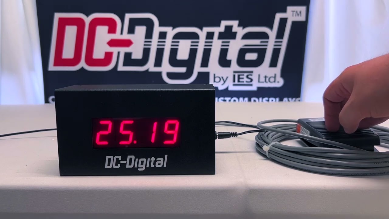 Hands Free, Digital Count-Up Processing Timer w/ Foot Switch Controller - DC-10T-UP-FOOT