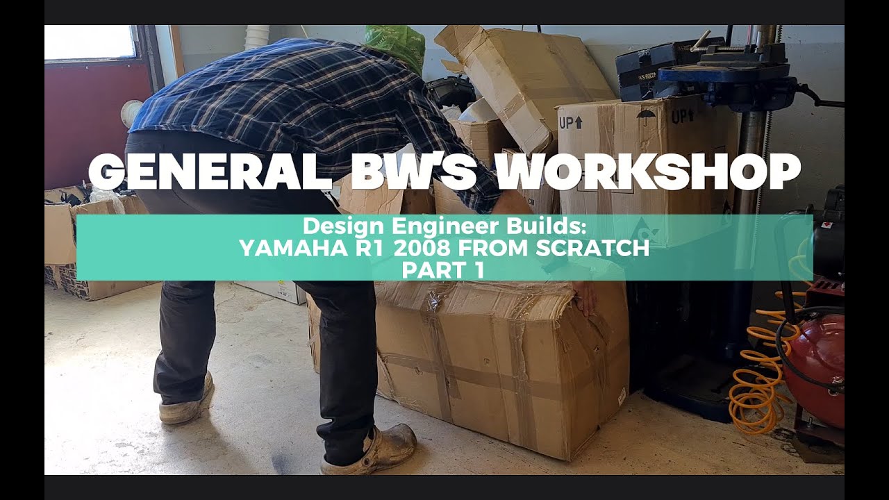 YAMAHA R1 2008 FROM SCRATCH - PART 1 - Crankcase & Pistons