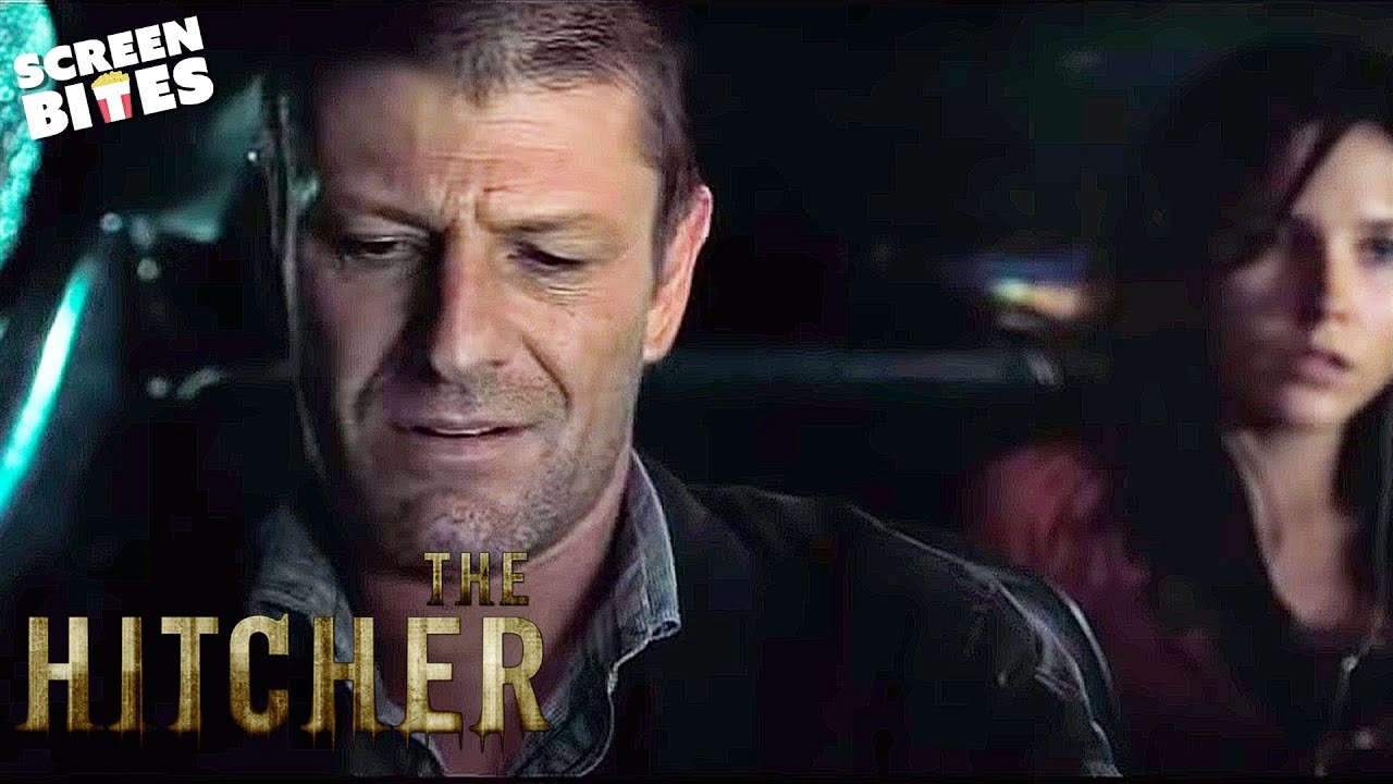 The Hitcher: John Ryder (Sean Bean) threatens Grace (Sophia Bush) and Jim (Zachary Knighton)