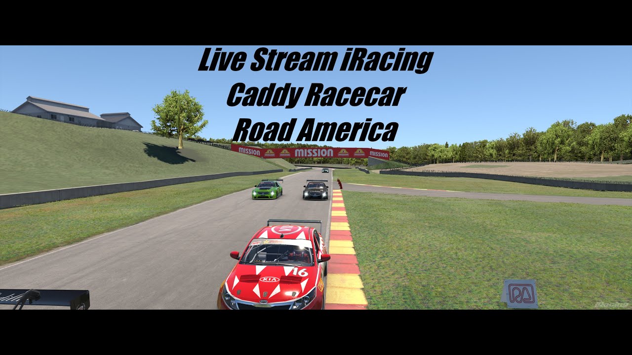 iRacing - Sim Racing Caddy Racecar Road America (Mostly) Live Stream