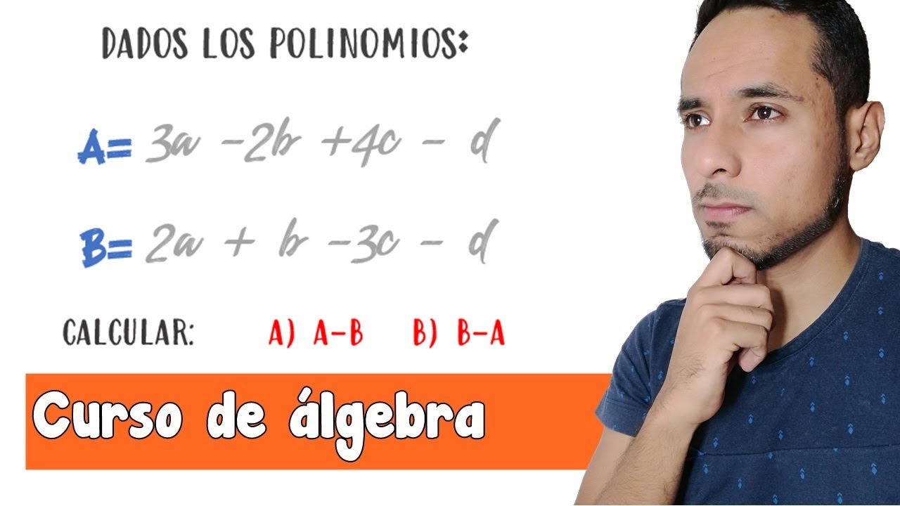 Resta de polinomios | Curso de álgebra |  # 6