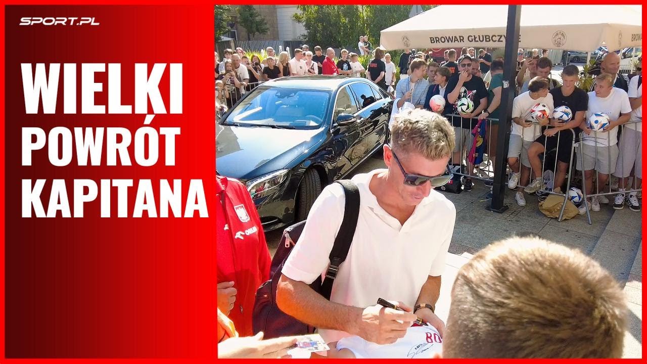 Lewandowski wysiadł z czarnego mercedesa i się zaczęło! Tak przywitali go Polacy