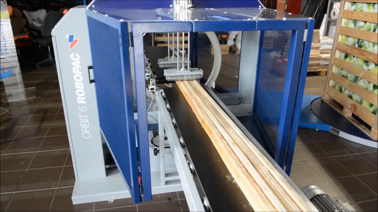 Robopac Orbit 6, envolvedora automática de cajas, maderas....