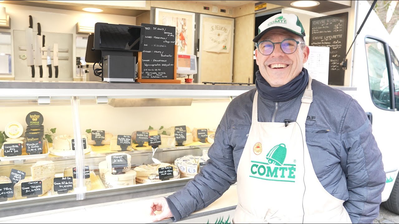 Bruno en fait tout un fromage au marché !