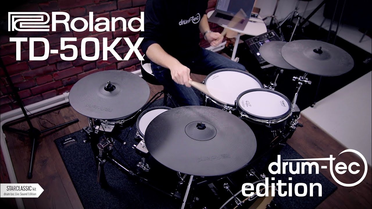 Roland TD-50KX electronic drum kit drum-tec edition bass drum upgrade