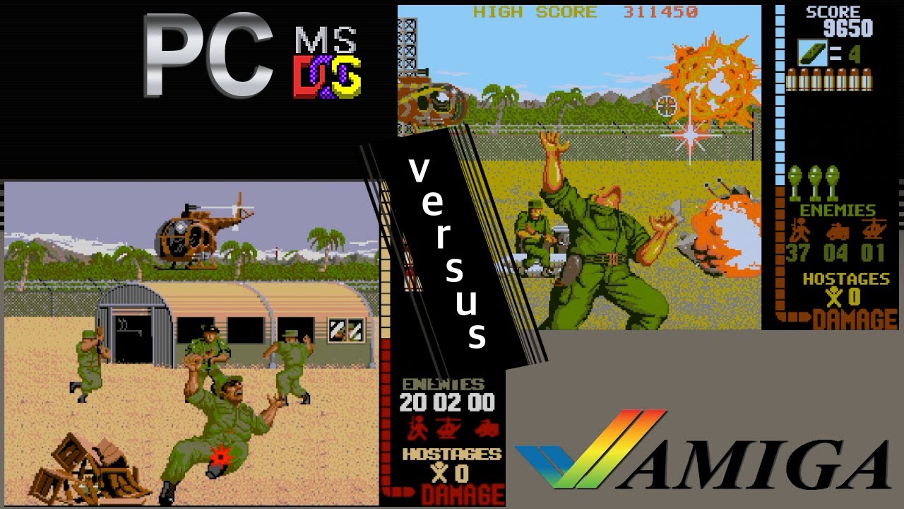 PC vs. Amiga - 8 games from 1988