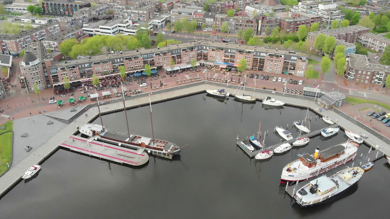 Drone Aerial View of Almere Haven