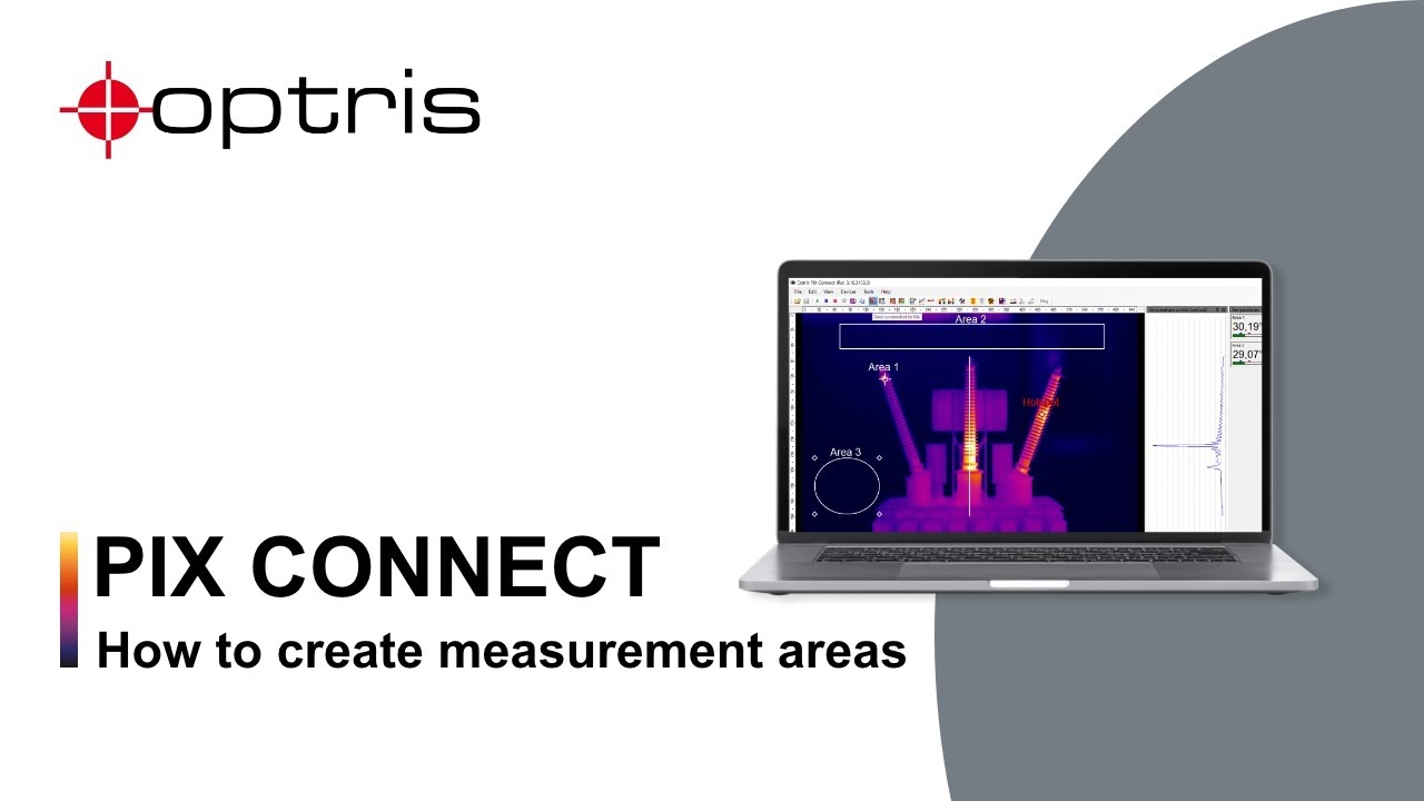 Optris PIX Connect: How to set up Measurement Areas for Temperature Measurement