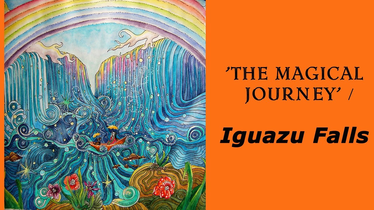 Colouring 'The Magical Journey' Iguazu Falls / Раскраска-антистресс