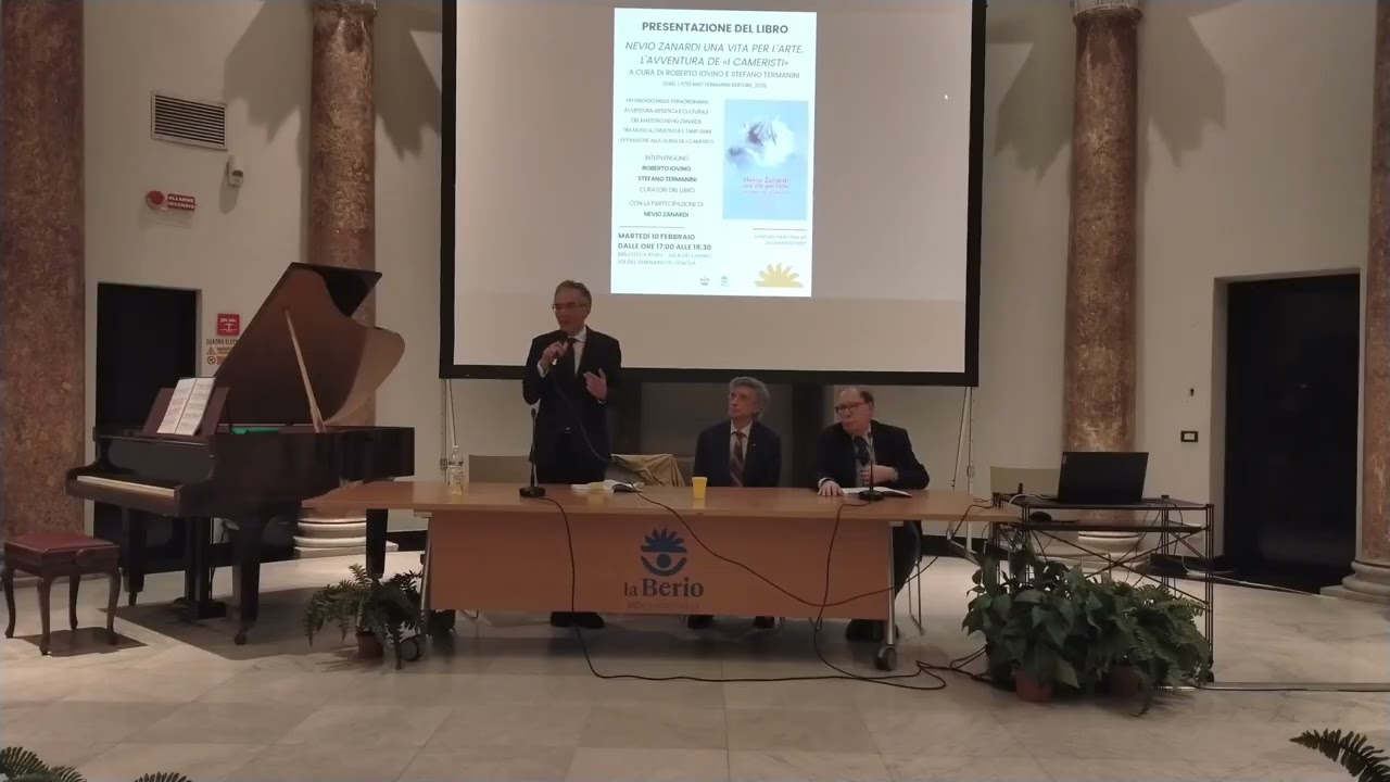 Berio 10.2.2026: presentazione  «Nevio Zanardi una vita per l'arte. L'avventura de 