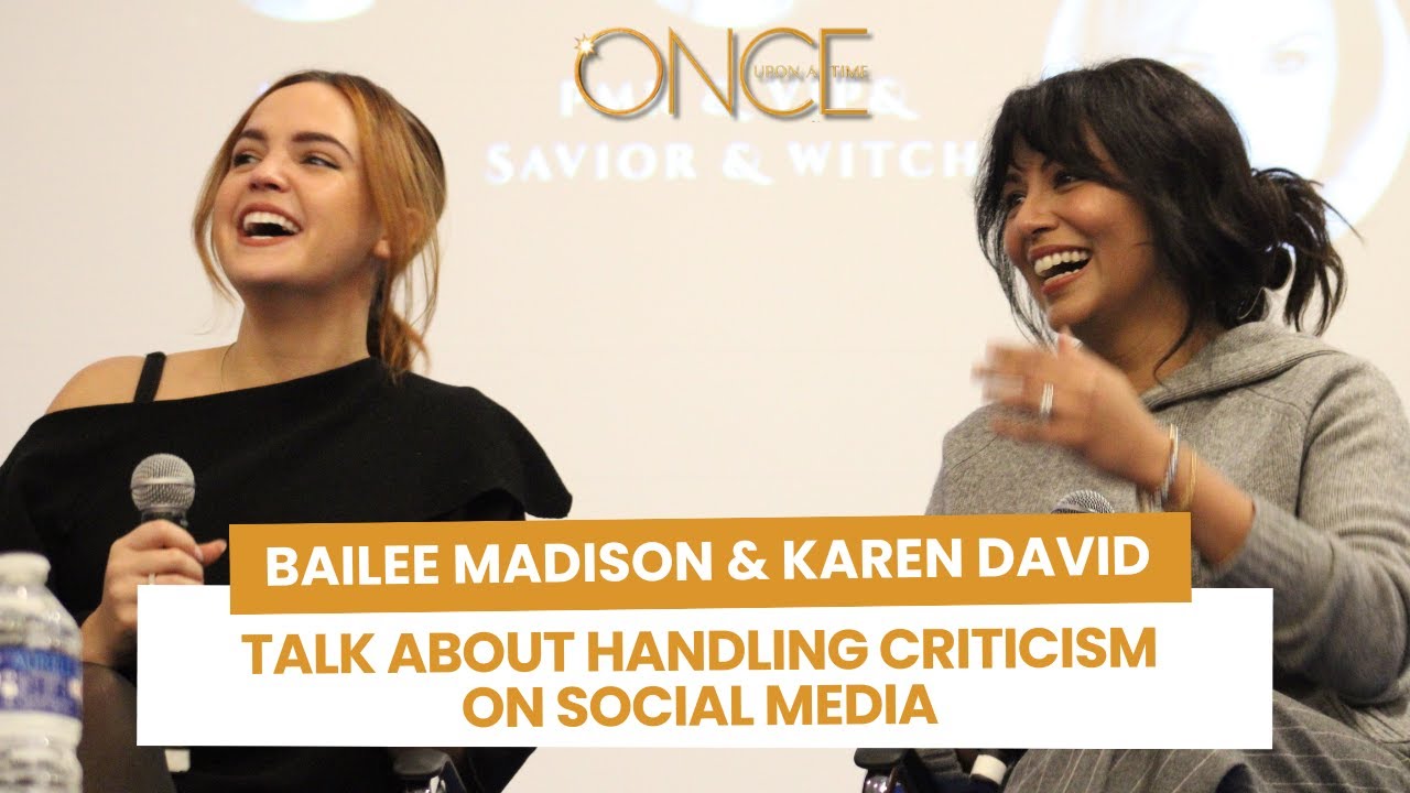 Bailee Madison & Karen David talk about handling criticism on social media