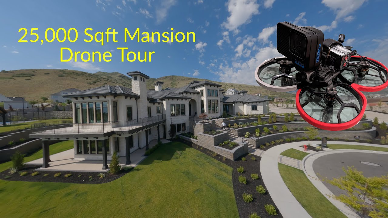 HUGE 25,000 Sqft Mansion | Drone Tour