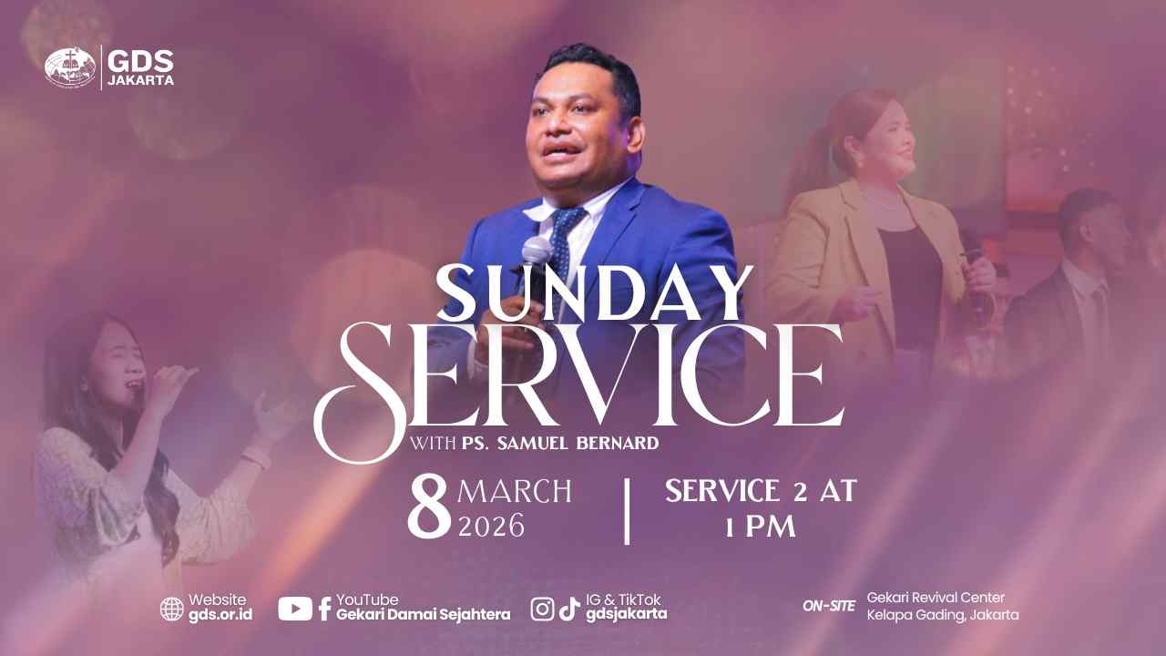 Ibadah 2 - Minggu, 08 Maret 2026 - 13.00 WIB