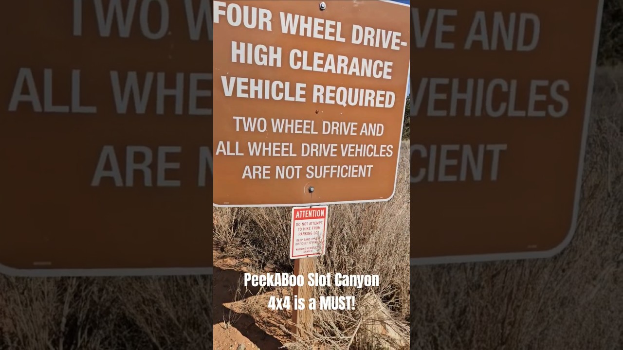 PeekABoo Slot Canyon is a MUST SEE...BUT a 4X4 is a must!