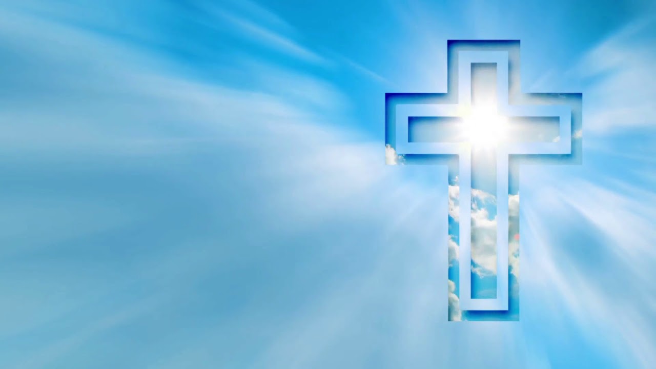 Religious cross background- footages