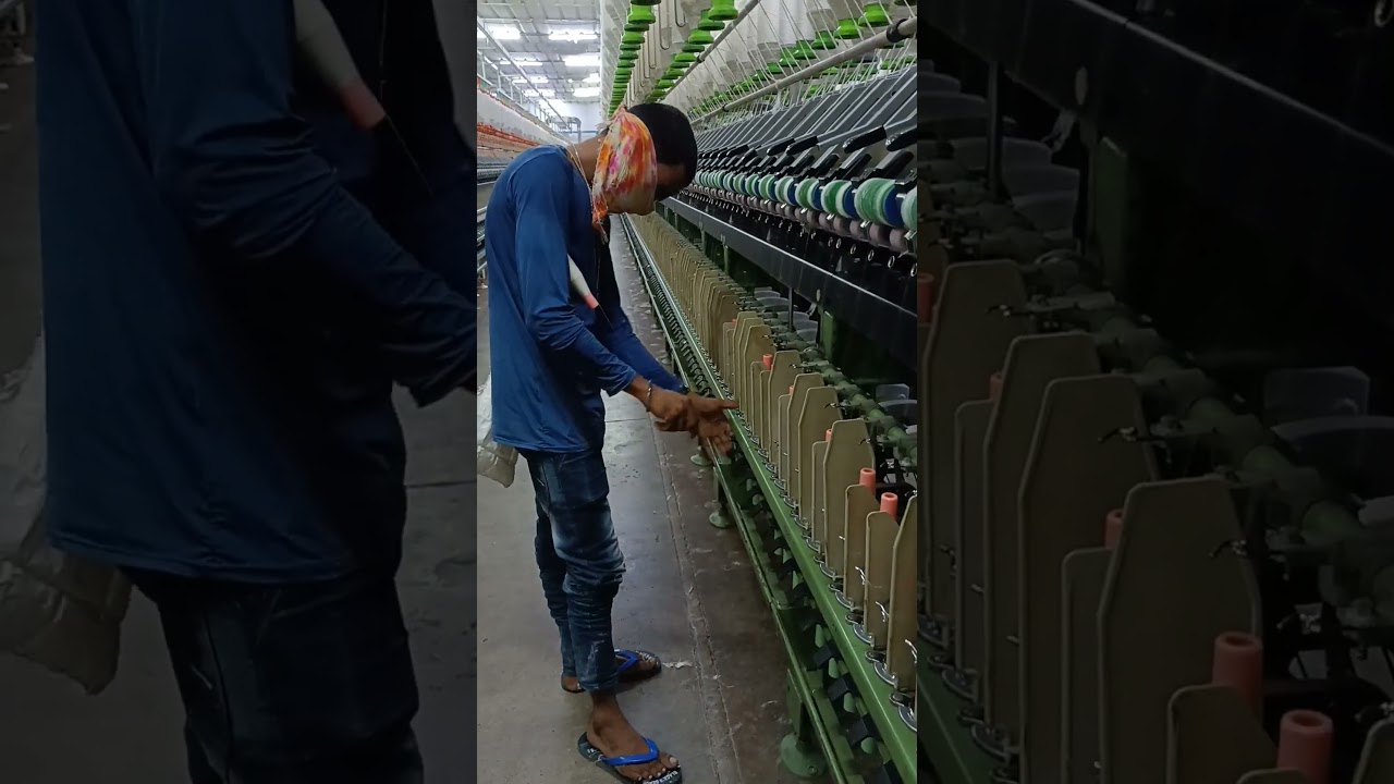 PICING IN RING FRAME MACHINE//Spinning Mill//Short Video