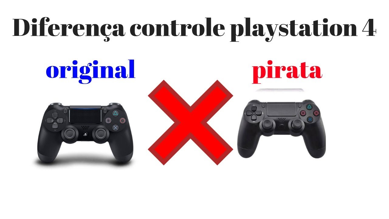 diferen&ccedil;a entre controle ps4 original e um controle paralelo